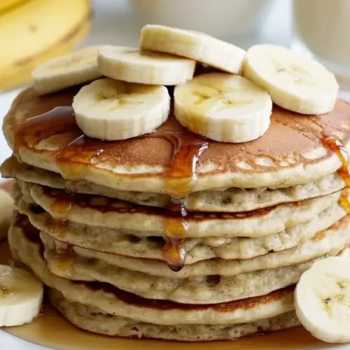 Banana Oatmeal Pancakes