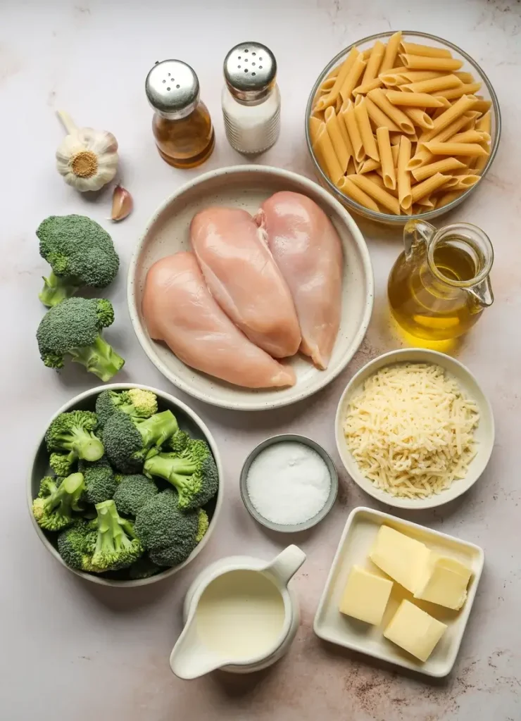 Chicken Broccoli Alfredo Ingredients
