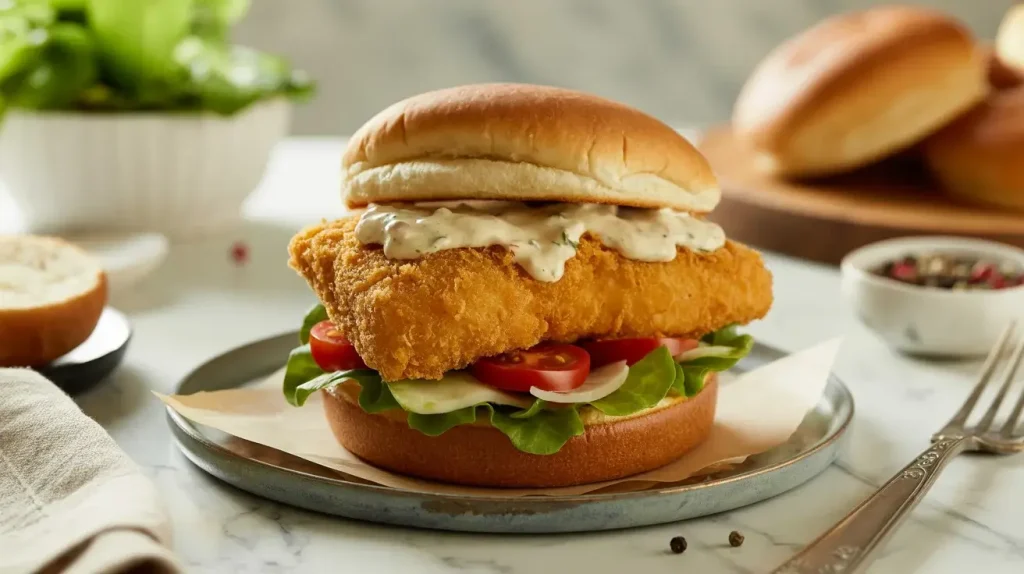 Fried Cod Fish Sandwich