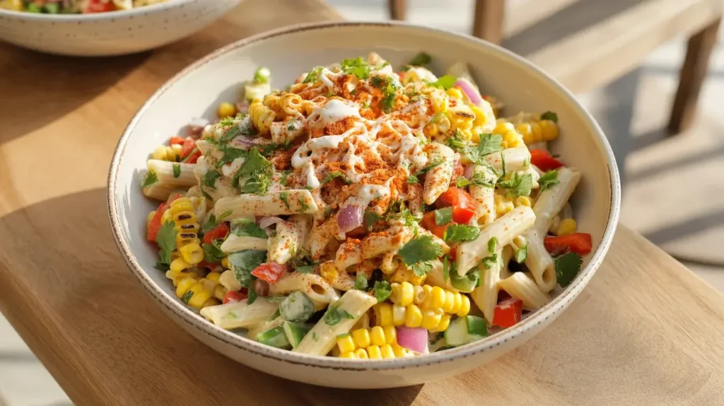Healthy Street Corn Pasta Salad