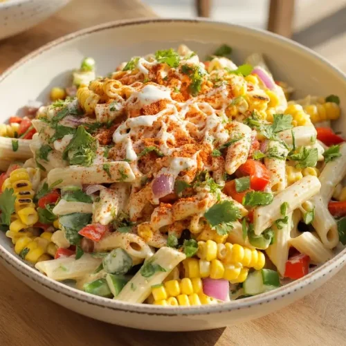 Healthy Street Corn Pasta Salad