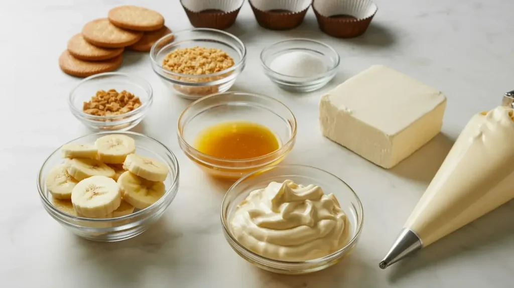 INGREDIENTS IN MINI BANANA PUDDING CHEESECAKES INGREDIENTS IN MINI BANANA PUDDING CHEESECAKES