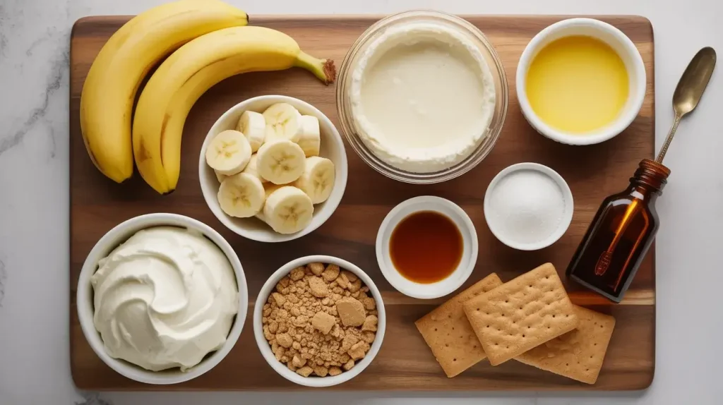 Ingredients in Banana Pudding Cheesecake Ingredients in Banana Pudding Cheesecake