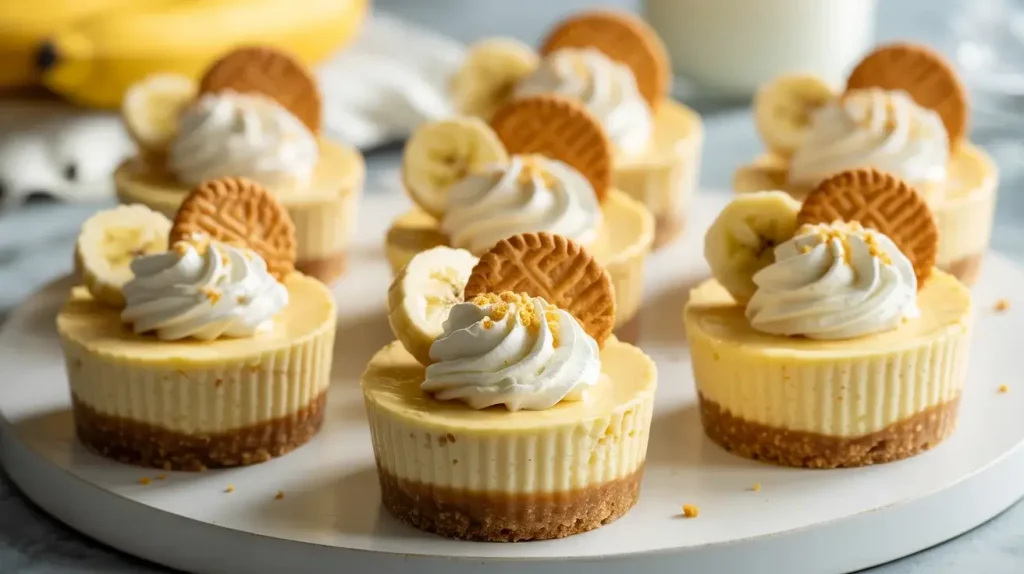 Mini Banana Pudding Cheesecakes