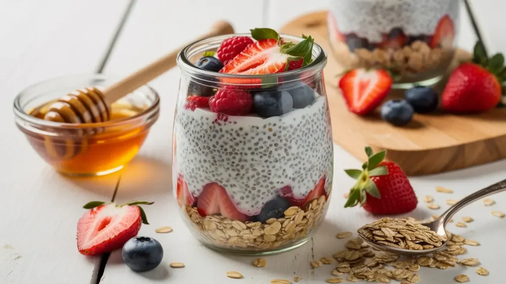 Chia Seeds in Yogurt Chia Seeds in Yogurt