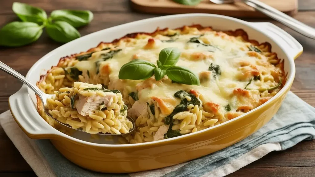 Chicken Orzo Bake Chicken Orzo Bake