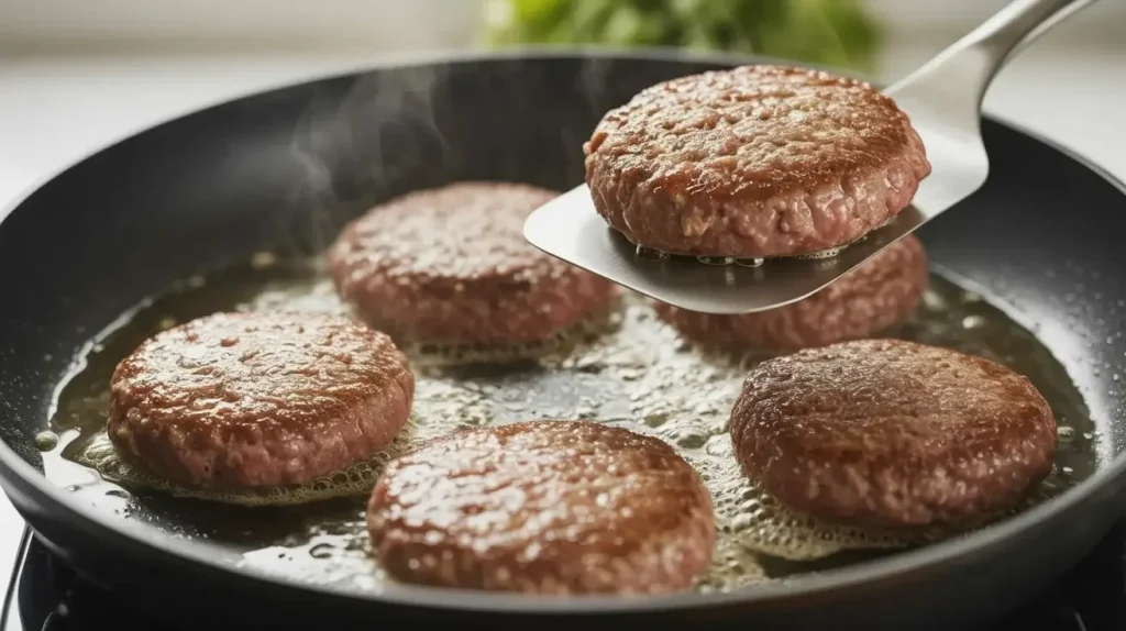 Cook the Patties of Beef Cook the Patties of Beef