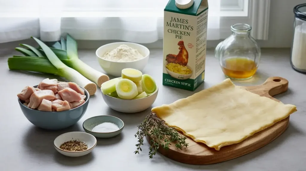 Ingredients For Chicken and Leek Pie Ingredients For Chicken and Leek Pie