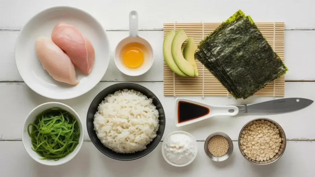 Ingredients Of Chicken Tempura Roll Ingredients Of Chicken Tempura Roll