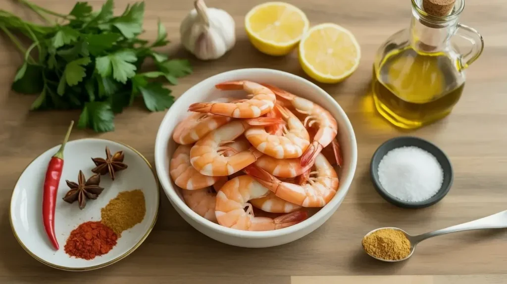 Ingredients Of Shrimp Garlic Recipe