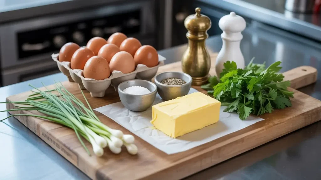 Ingredients for Soft Scrambled Eggs Ingredients for Soft Scrambled Eggs