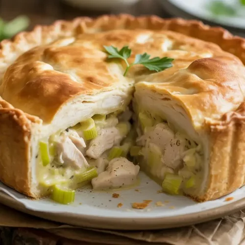 James Martin Chicken and Leek Pie