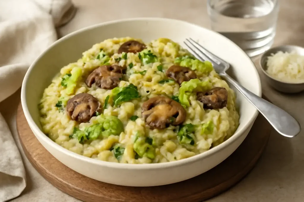 Savoy Cabbage and Mushroom Risotto Savoy Cabbage and Mushroom Risotto