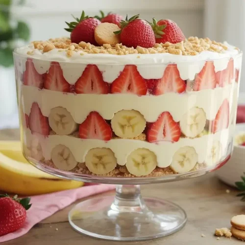 Strawberry Banana Pudding