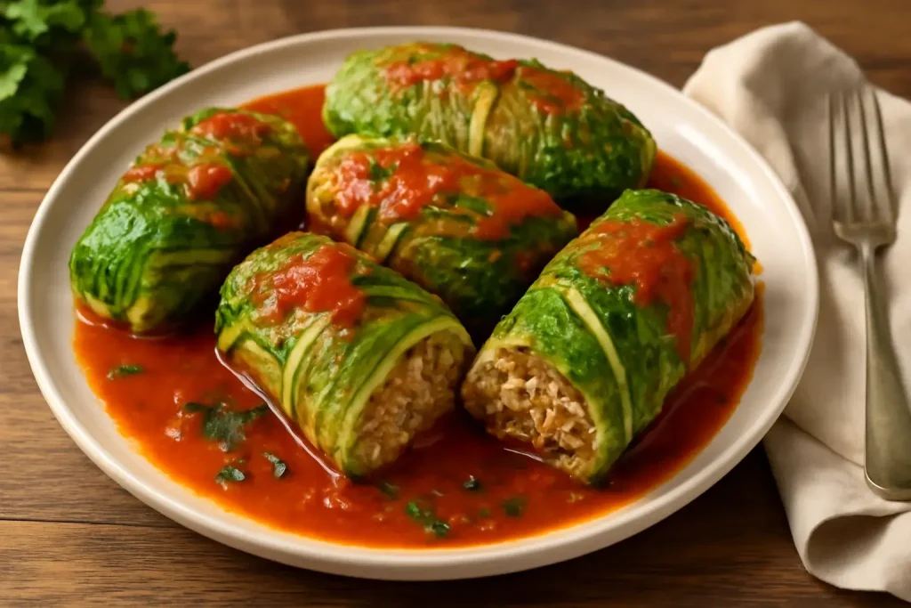 Stuffed Savoy Cabbage Rolls Stuffed Savoy Cabbage Rolls