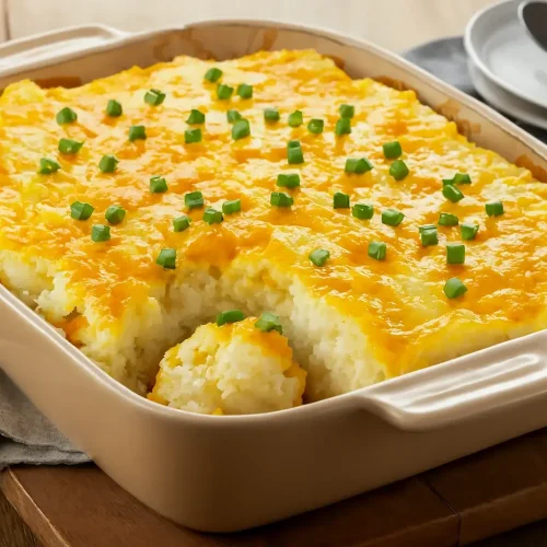 Twice Baked Mashed Potatoes