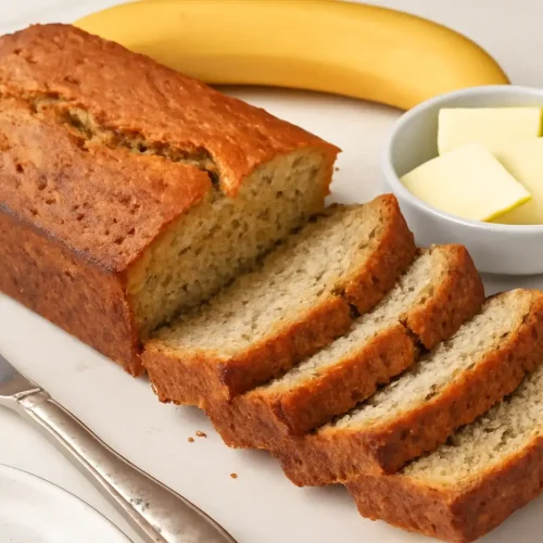 Banana Bread Recipe with 2 Bananas