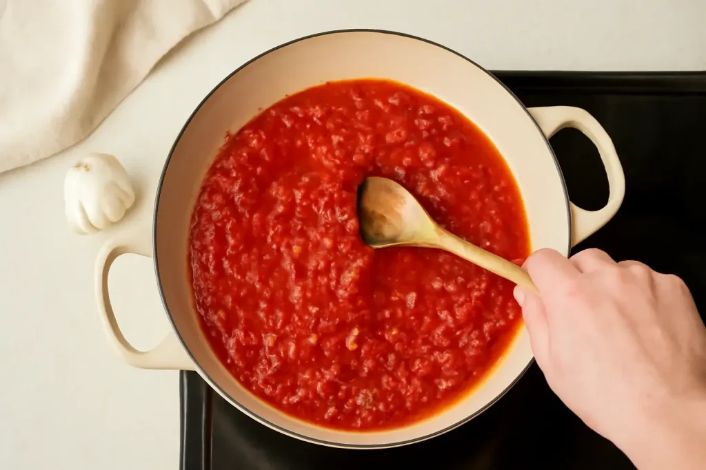 Making the Salsa Roja Making the Salsa Roja