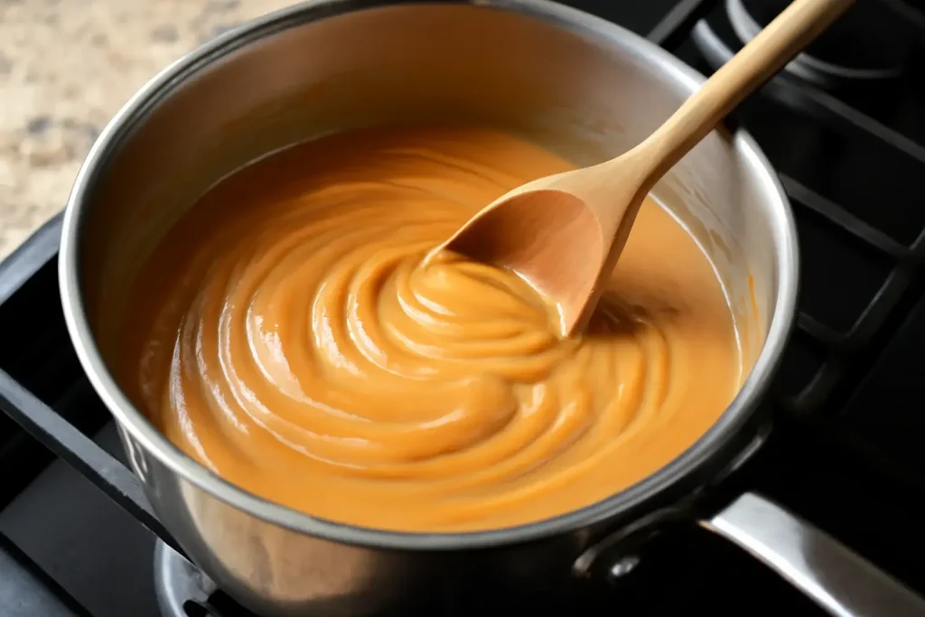 Melt the Peanut Butter and Condensed Milk Melt the Peanut Butter and Condensed Milk