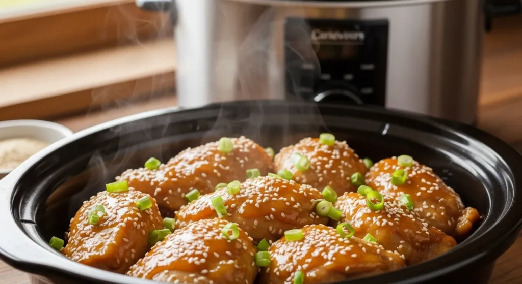 Slow Cooker Honey Garlic Chicken